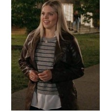 The Sex Lives of College Girls Reneé Rapp Brown Leather Coat